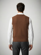 The Alverton Check Vest in Brown