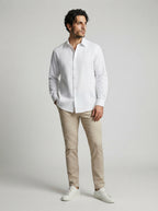 The Kelmscott Panel Shirt in White