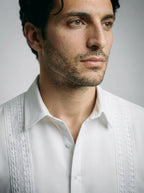 The Kelmscott Panel Shirt in White