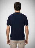 The Rothley Zip Polo in Navy
