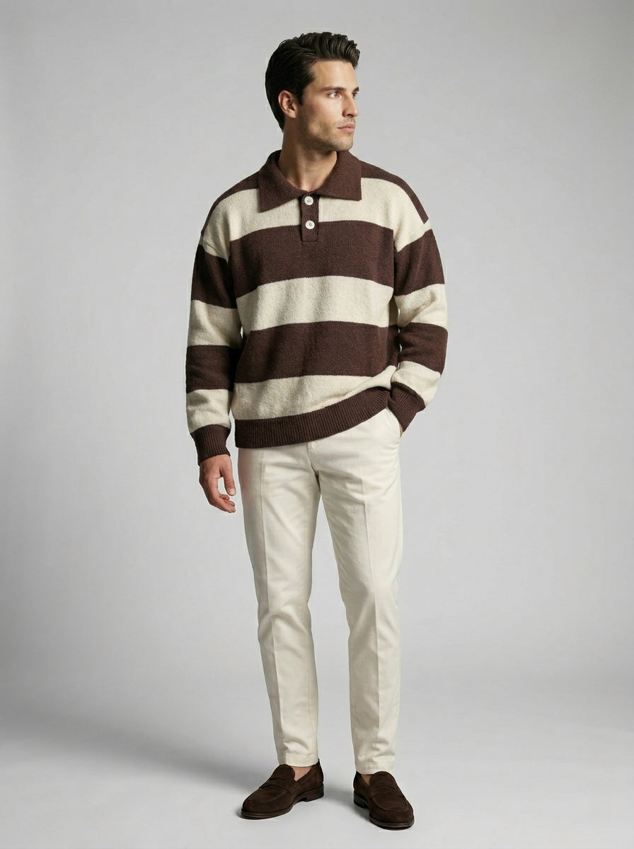 Brown/Cream / S, Brown/Cream / M, Brown/Cream / L, Brown/Cream / XL, Brown/Cream / 2XL,
