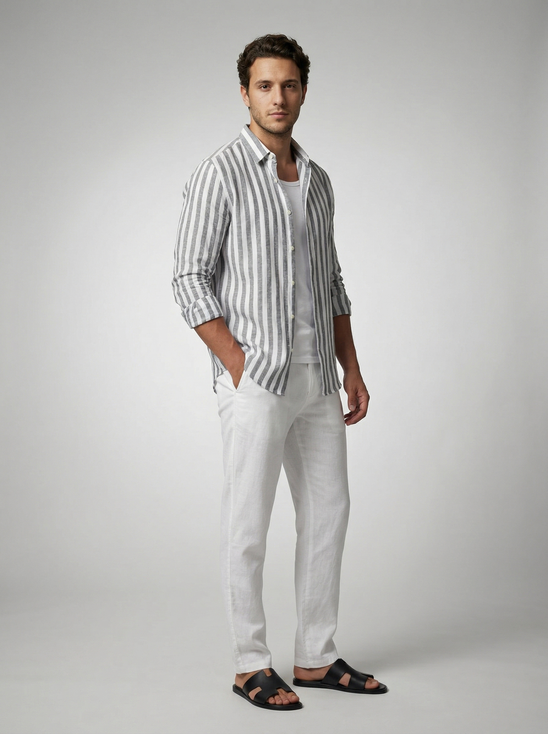 Grey Stripe / S, Grey Stripe / M, Grey Stripe / L, Grey Stripe / XL, Grey Stripe / 2XL,