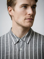 The Norbury Stripe Shirt in Gray