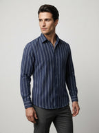The Rushmere Textured Shirt in Navy