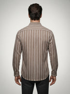 The Rushmere Textured Shirt in Brown