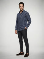 The Rushmere Textured Shirt in Navy