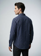 The Rushmere Textured Shirt in Navy