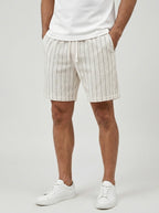 The Margate Pleat Short in Apricot