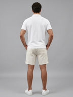 The Margate Pleat Short in Apricot