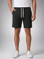 The Margate Pleat Short in Black