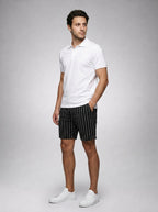 The Margate Pleat Short in Black
