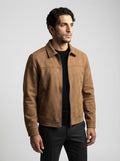 the-selborne-zip-jacket in Tan