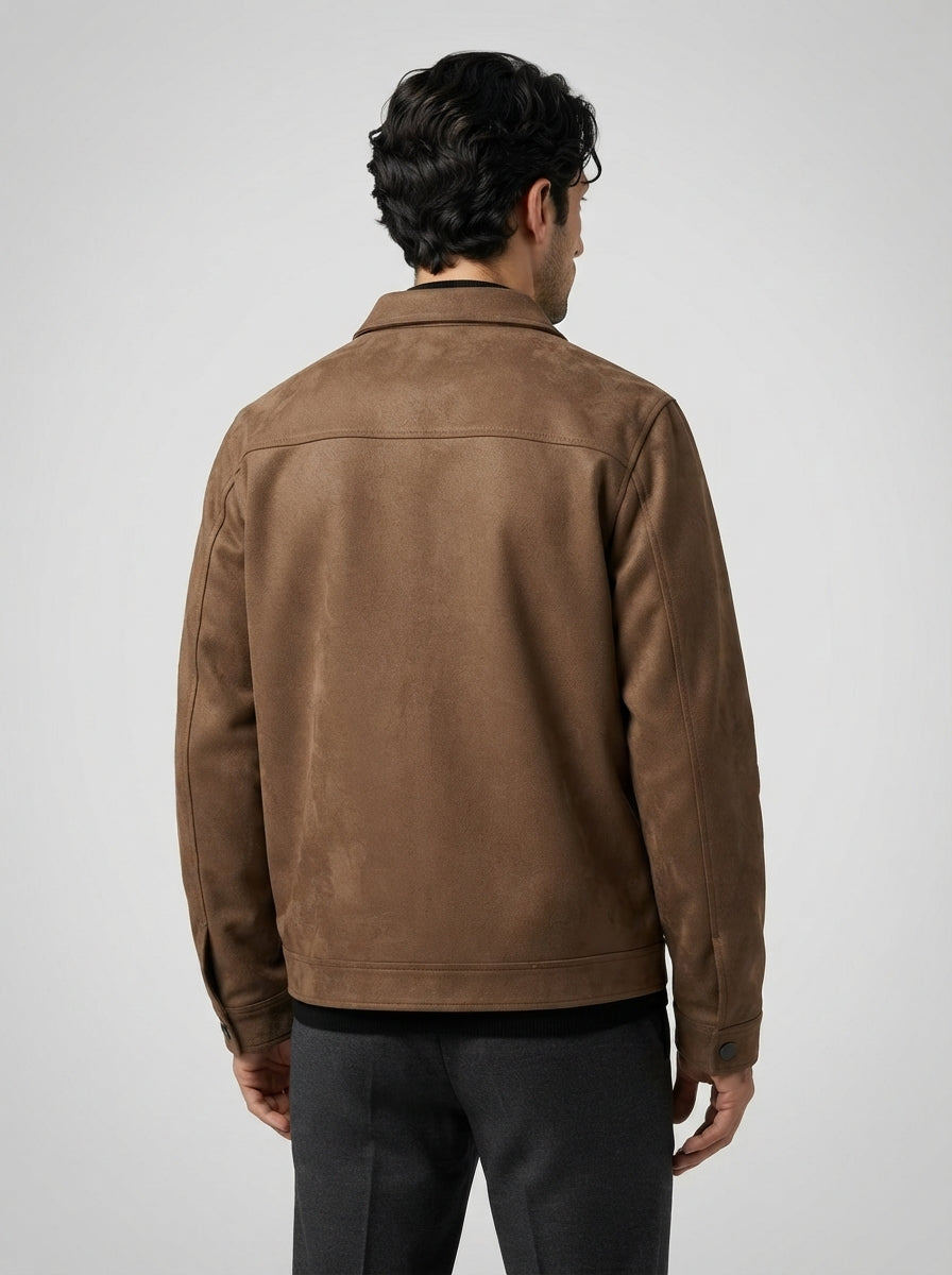the-selborne-zip-jacket in Tan