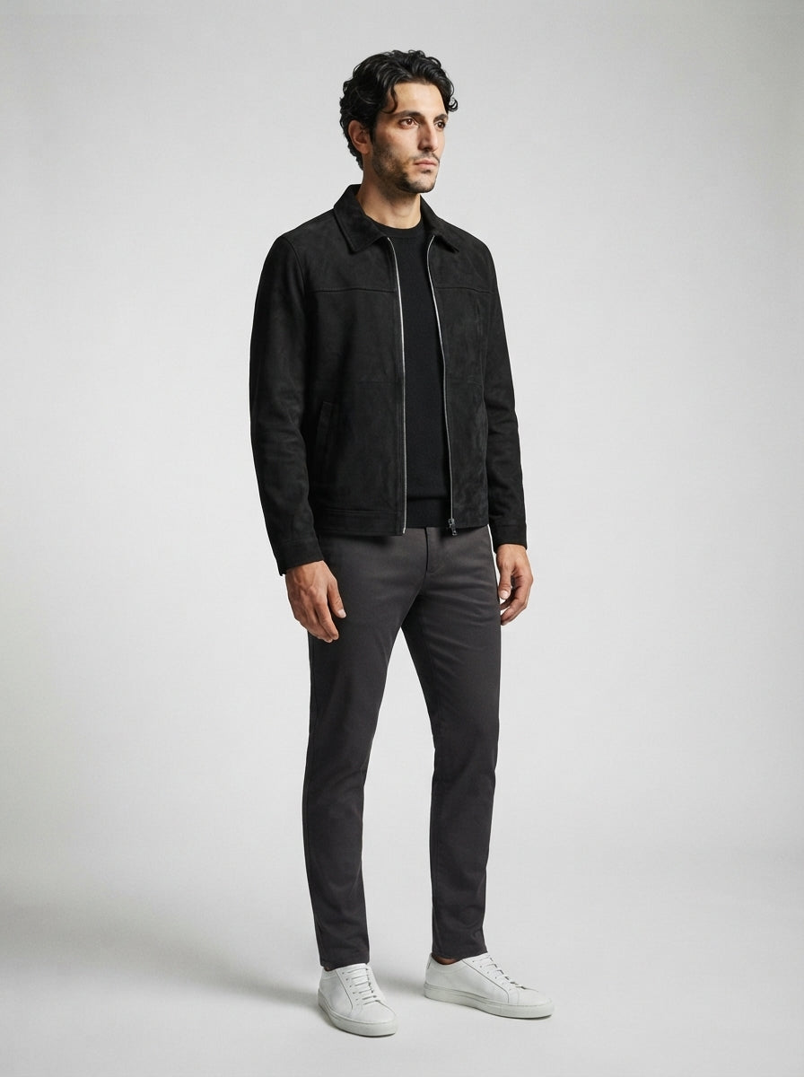 the-selborne-zip-jacket in Black
