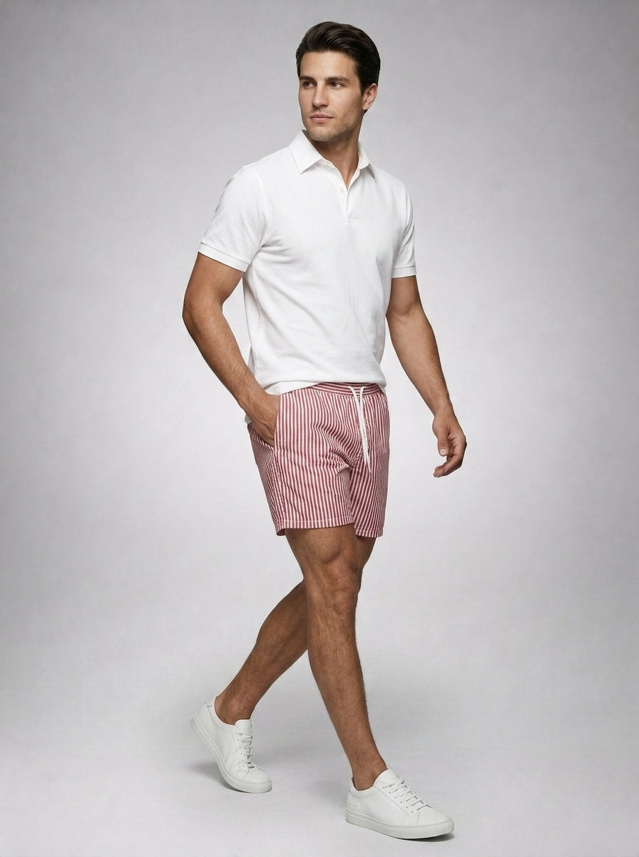 The Sidmouth Swim Short in Burgundy