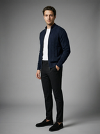 The Waverly Twist Zip Cardigan