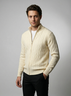 The Waverly Twist Zip Cardigan