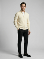 The Waverly Twist Zip Cardigan