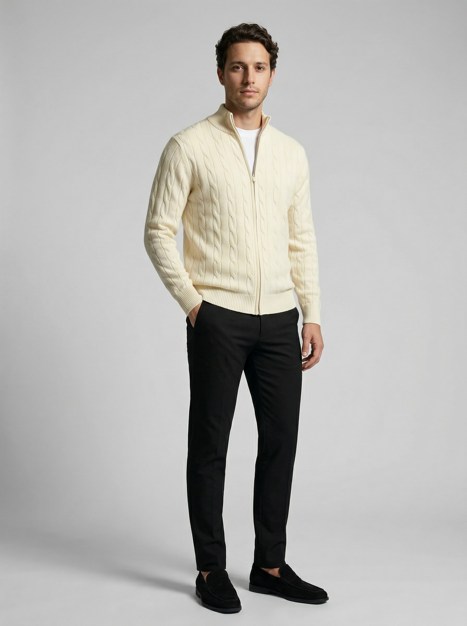 The Waverly Twist Zip Cardigan