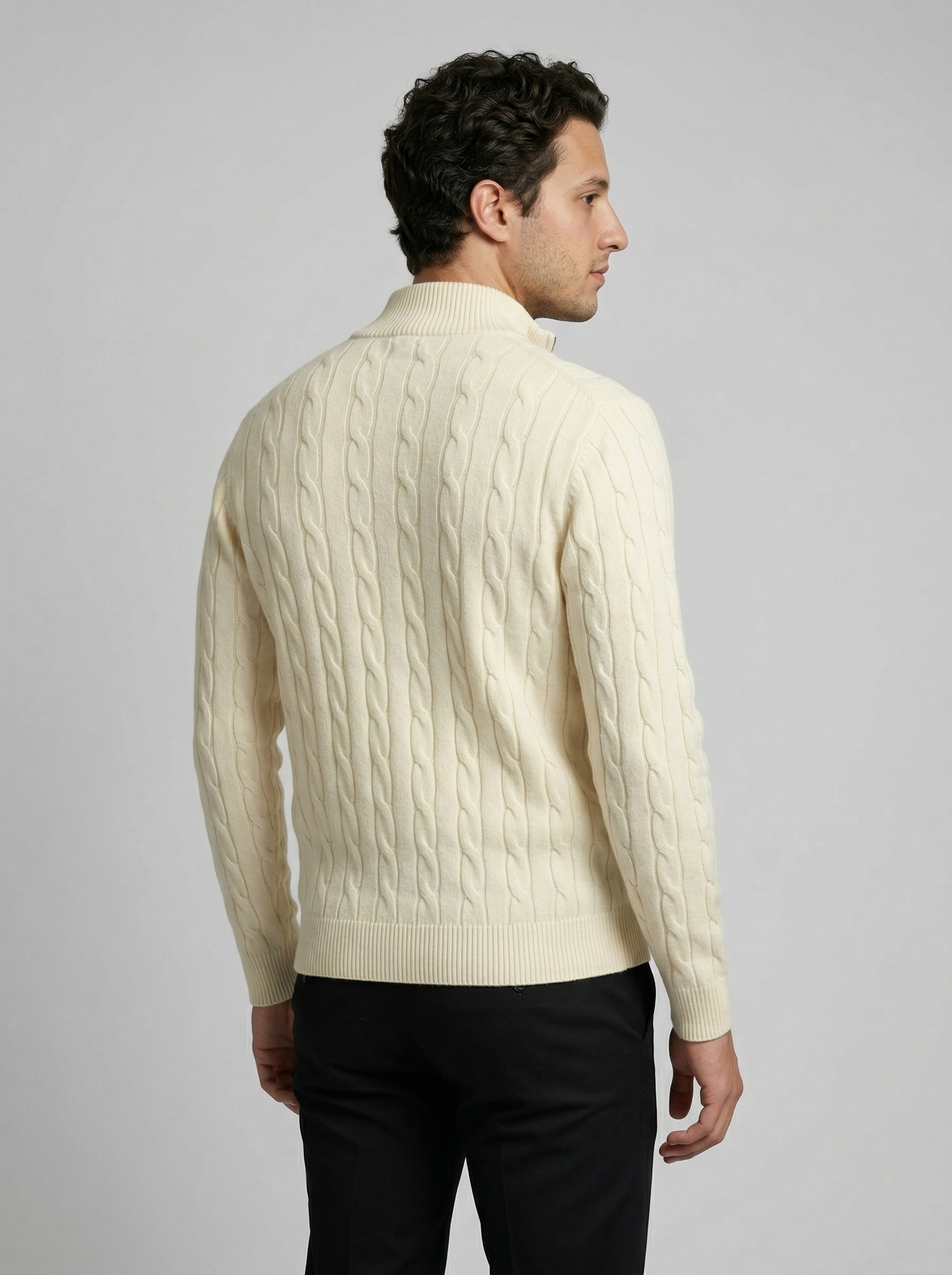 The Waverly Twist Zip Cardigan