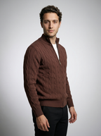 The Waverly Twist Zip Cardigan