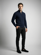 The Waverly Twist Zip Cardigan