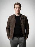 The Wetherby Zip Jacket in Brown