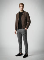 The Wetherby Zip Jacket in Brown