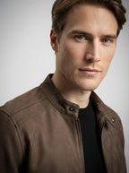 The Wetherby Zip Jacket in Brown