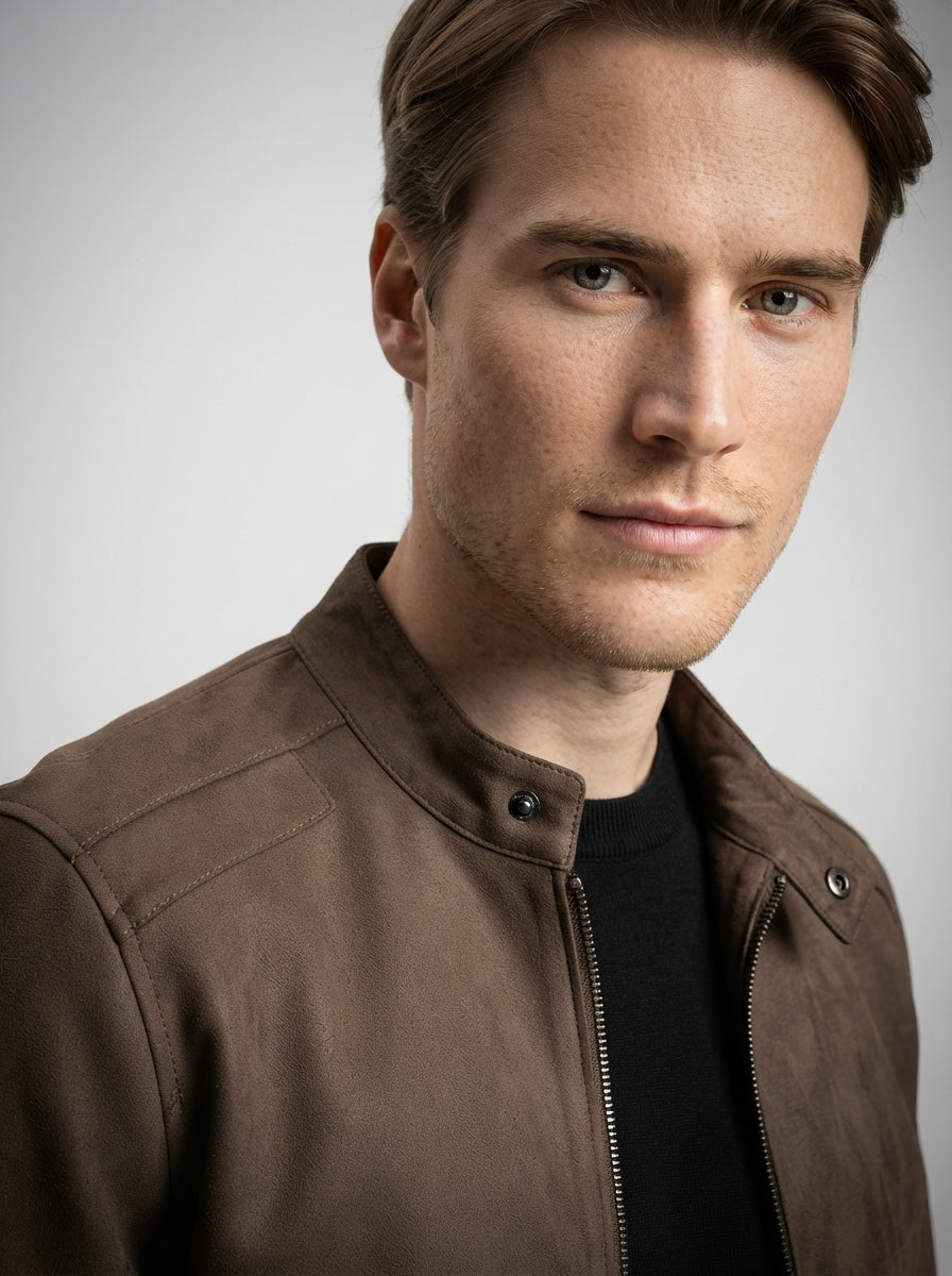 The Wetherby Zip Jacket in Brown
