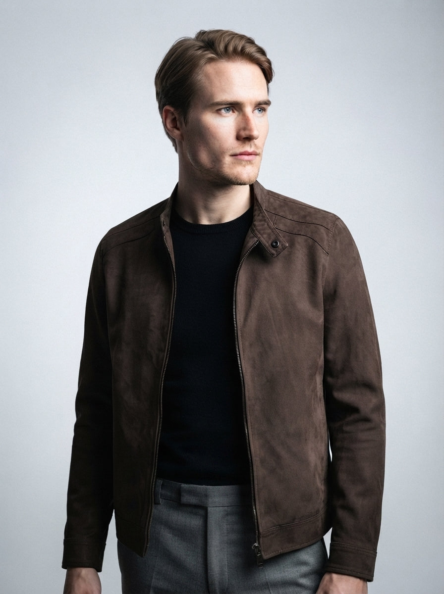 The Wetherby Zip Jacket in Brown