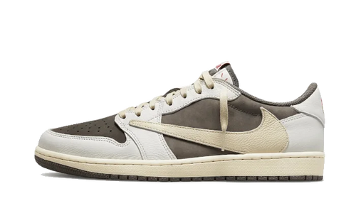 Air Jordan 1 Low Travis Scott Reverse Mocha in mocha brown and cream