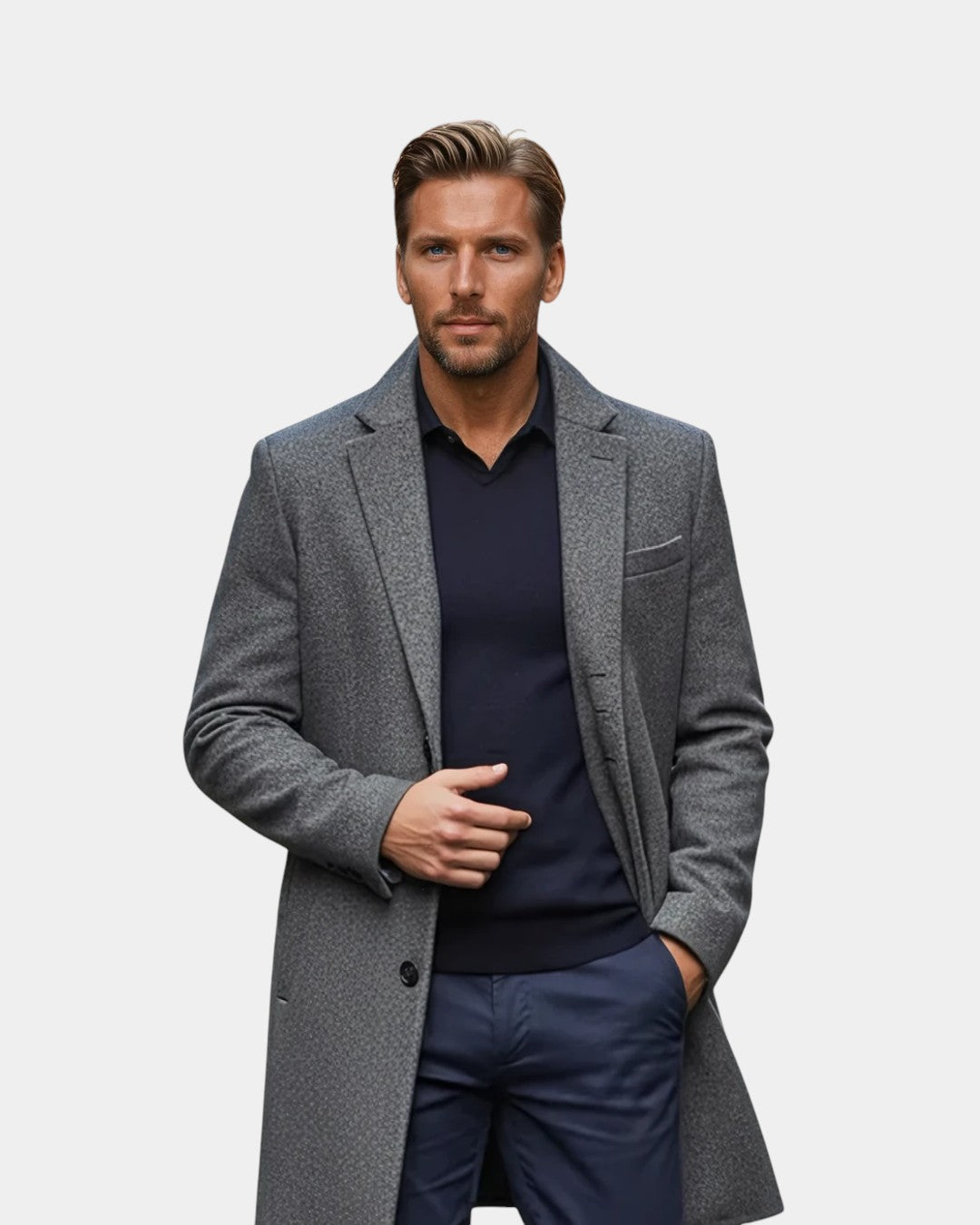 Avery Ashdown Wool Blend Formal Overcoat — product image
