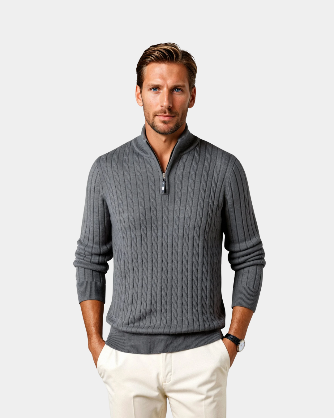 Avery Ashdown Legacy Quarter-Zip Knit — product image