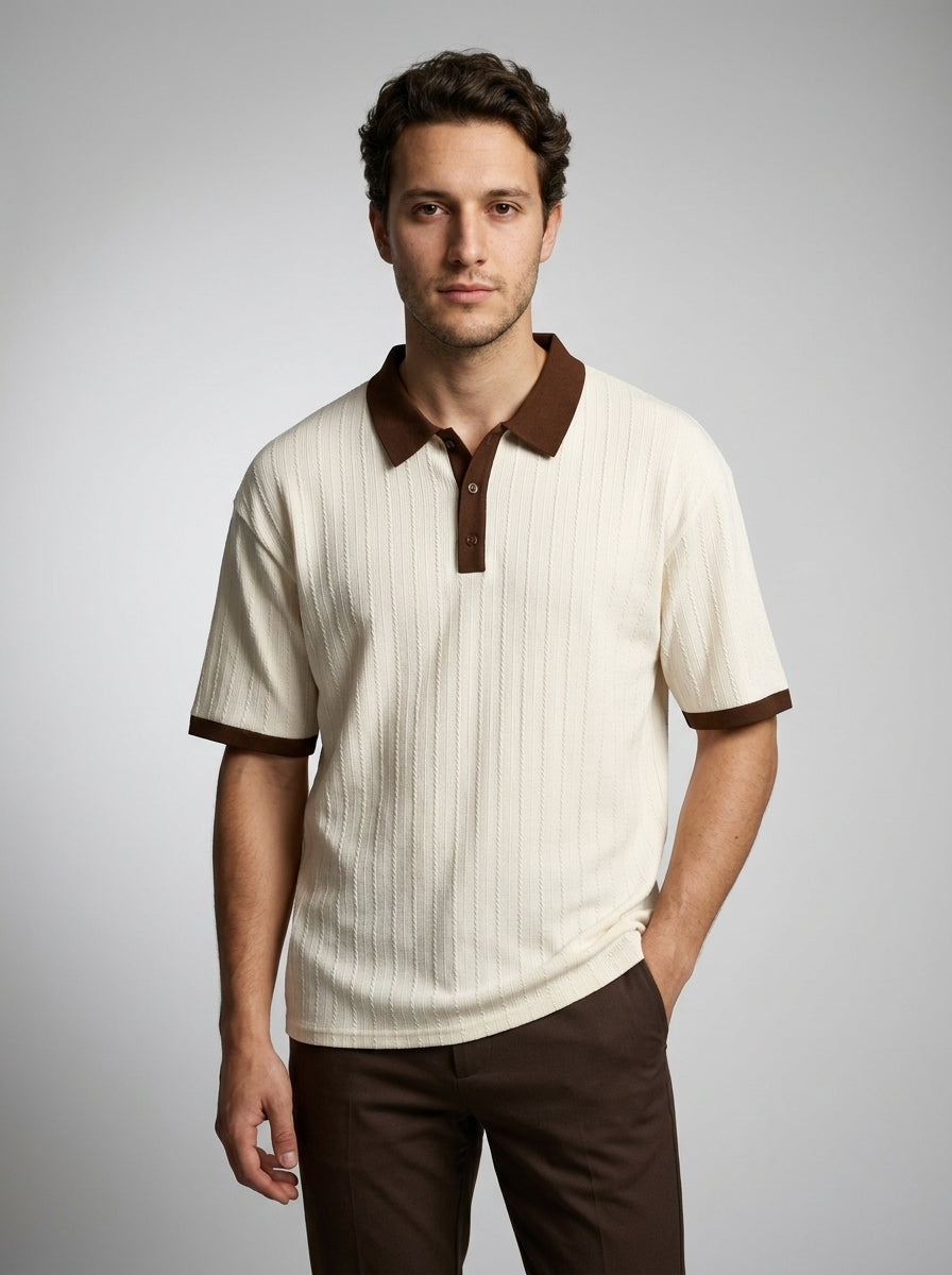 The Ashby Contrast Polo — product image