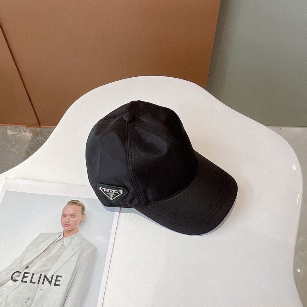 Re-Nylon Baseball Cap in black
