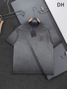 Shaded T-Shirt – Charcoal Grey Crew Neck Tee with Tonal Chest Detail — product image