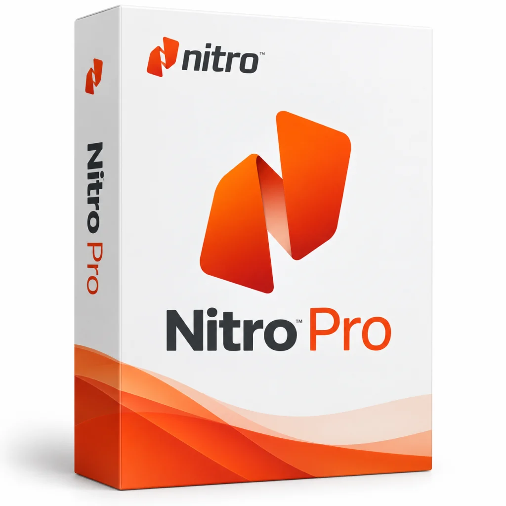 Nitro Pro software box on white