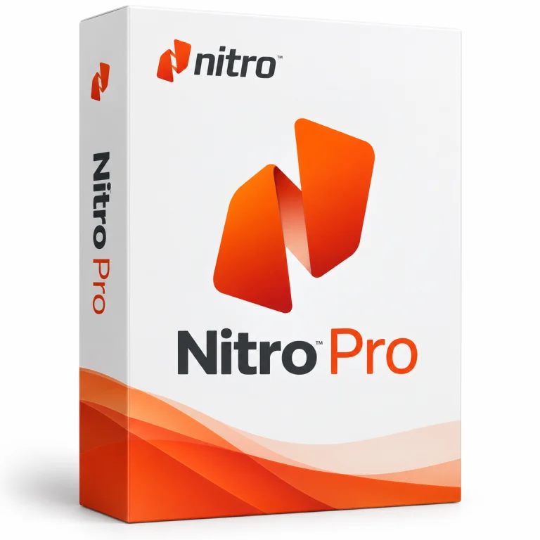 Nitro Pro software box on white
