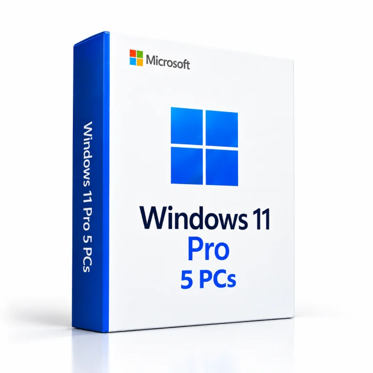Windows 11 Pro Multidevice software box on a white background