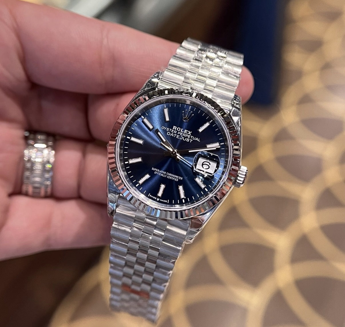 Datejust blue dial Jubilee-style bracelet — product image