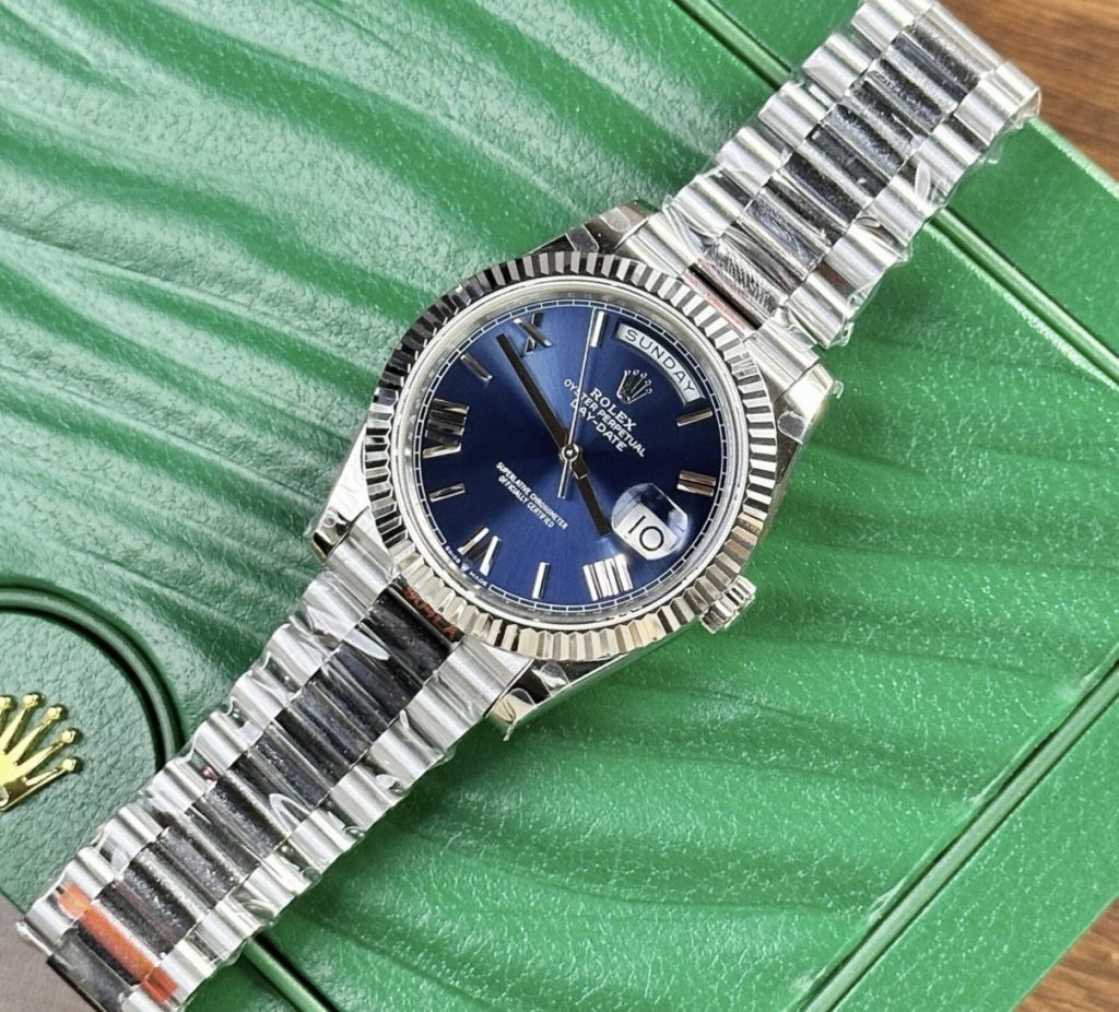 Day-Date 228239 904L Steel Blue Dial 40mm