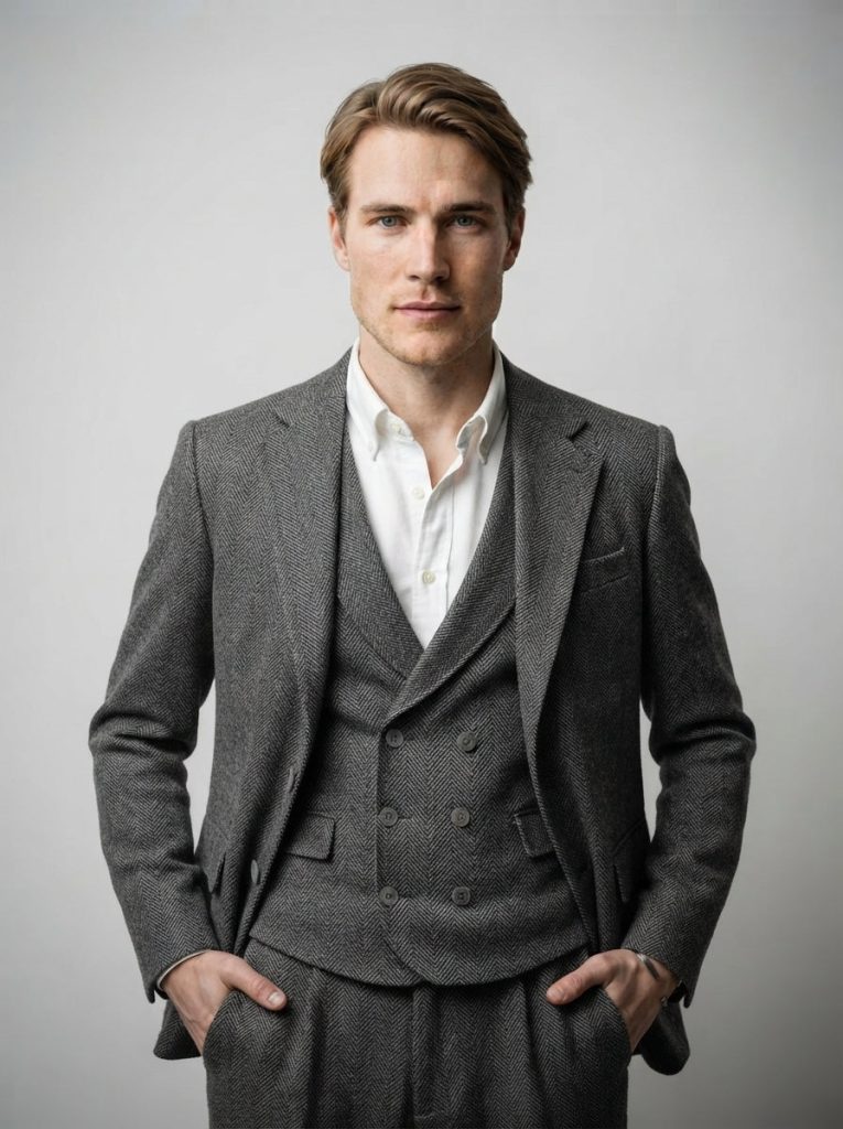 The Barrowden Three Piece Suit in Gray