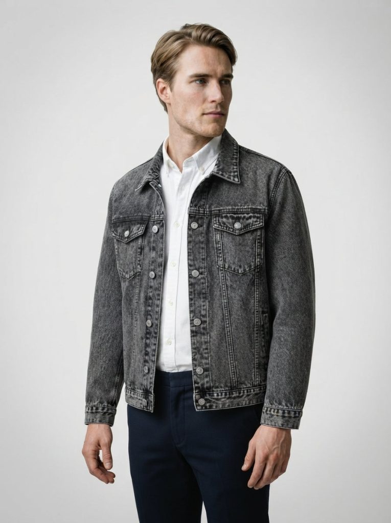 The Wolferton Washed Jacket in Gray