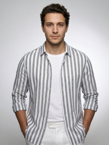 Mens Striped Cotton Shirt — product image