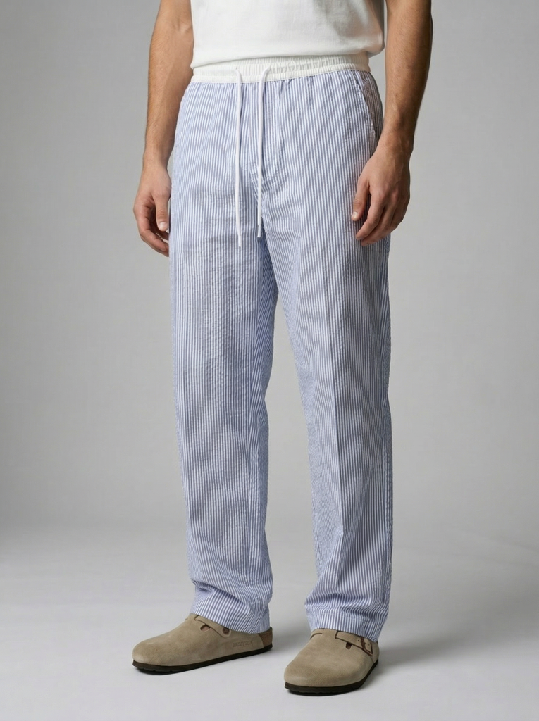 The Helmsley Wide Leg Stripe Pant